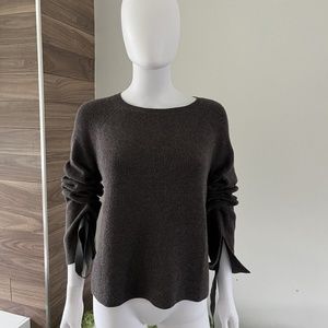 Helmut Lang Sweater Tie-Detailed Ribbed Wool / Cashmere Sz Small❤️
